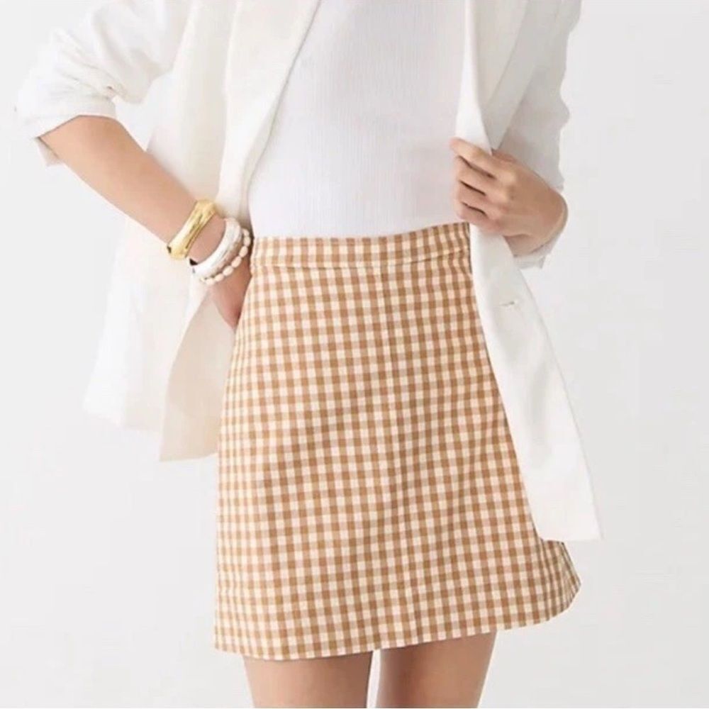 J CREW Natasha Stretch Twill Mini Skirt Size 2